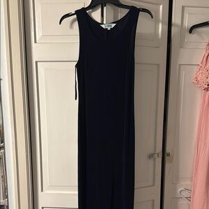 Elegant Navy Sleeveless Dress